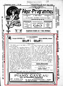 Alger - 29 rue d'Isly - Theatre Alhambra - Annees 20-30 - (20)
